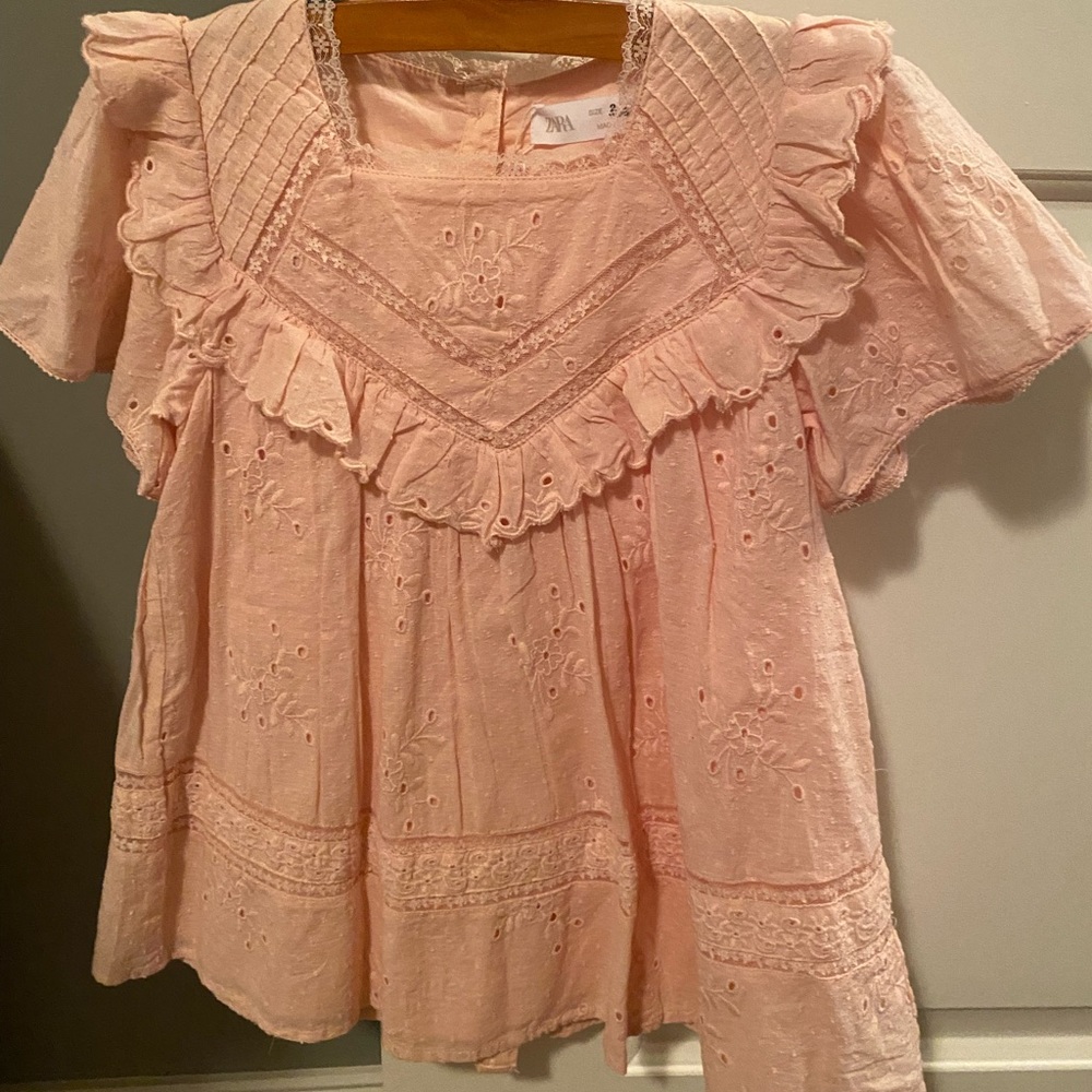 Zara Pink Ruffle Dress